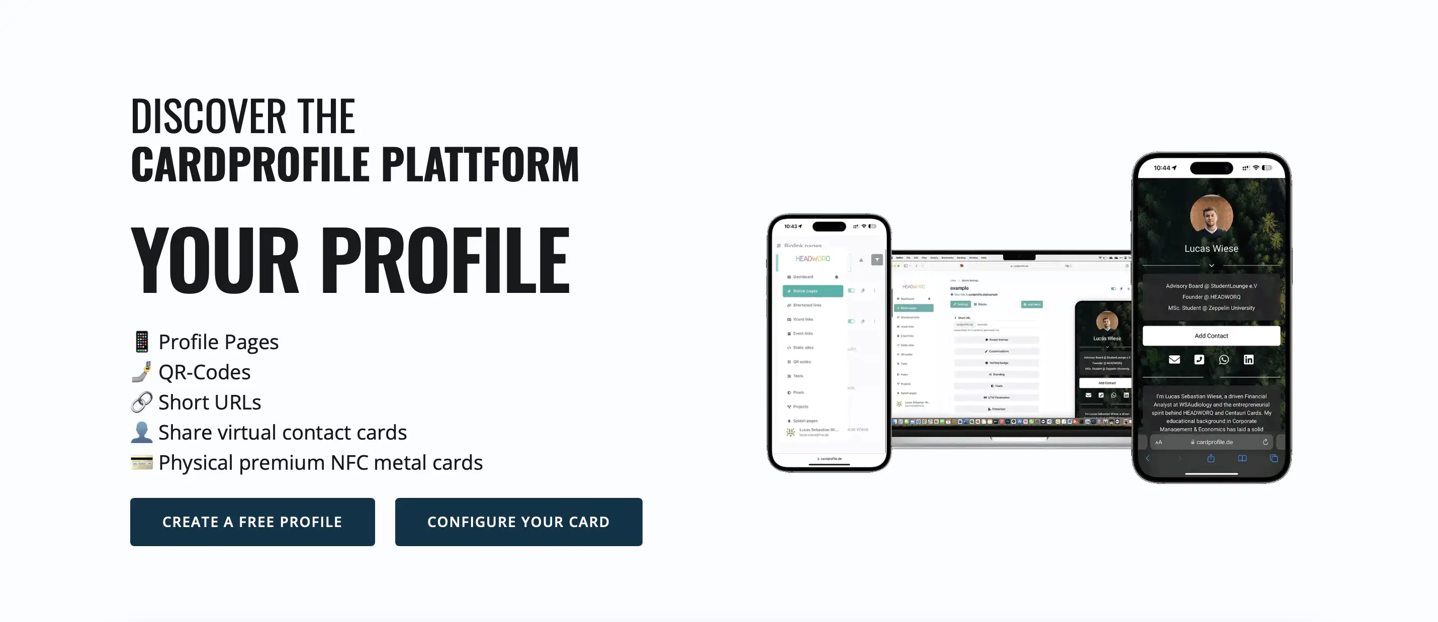 CardProfile Entdecken
